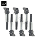 6 PCS Ignition Coil 0221504465 for BMW E60 E90 325i 330xi 525xi 530xi E60 E61 E85 E90 E91 01-06