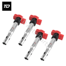 4 PCS Ignition Coil 06E905115A UF529 for Audi TT A4 VW Golf Jetta GTI 2.0 2.0T