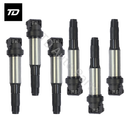 Bobina de encendido (6 unidades) para BMW 1, 3, 5, 7, X3, X5, M3, Z3, L6, C1404, UF515, UF522, 12137551260 (2001-2010)