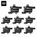 8 PCS Ignition Coil 12563293 D585 C1251-8 for Chevrolet GMC Buick Cadillac Silverado 1500 Suburban Sierra V8 4.8L 5.3L 6L 1999-2007