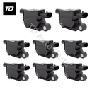 8 PCS Ignition Coil UF743 C1820 5C1877 E1243 for GMC Yukon XL 6.2L/5.3L 2015-2018 Chevrolet Silverado 1500 5.3L/4.3L/6.2L 2014-2018
