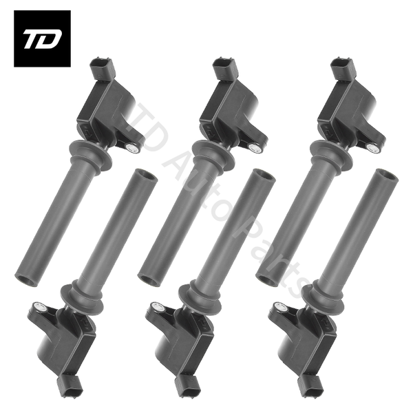 6 PCS Ignition Coil FD502 1L8Z12029AA 1L8Z12029AB for Ford Ford Taurus Escape Five Hundred Freestyle 00-12 Mazda Tribute 01-06 08-11 Mercury Sable Montego 04-07 3.0L
