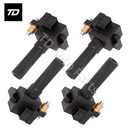 4 PCS Ignition Coil C1401 5C1398 22433-AA421 UF-480 for 2002-2003 Subaru Impreza WRX 2.0L H4 C1401