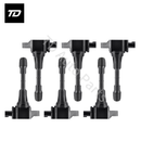 6 PCS Ignition Coil UF-550 22448-JA10A for Nissan 2007-2009 350Z Altima Pathfinder Quest Maxima Infiniti 2008-2012 EX35 G25 M35 G35 QX60 V6 3.5L
