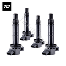 Bobina de encendido (4 unidades, 90919-02244) para Toyota Camry, Corolla, Solara, Highlander, RAV4 (2002-2012, 2.0L, 2.4L, UF333, C1330)