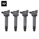 Bobina de encendido de 4 piezas compatible con Toyota Camry, Sienna, Highlander, Solara, Lexus ES330, RX330, RX400h (2004-2008) 90919-02246