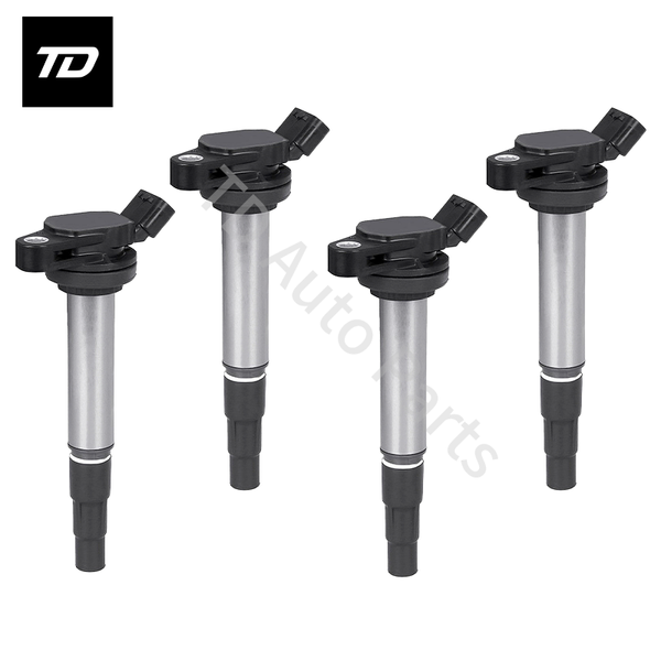 Bobina de encendido (4 unidades, 90919-02252) compatible con Toyota Corolla 1.8L 09-19, Prius 1.8L 10-15 y Lexus CT200h 1.8L 11-17.